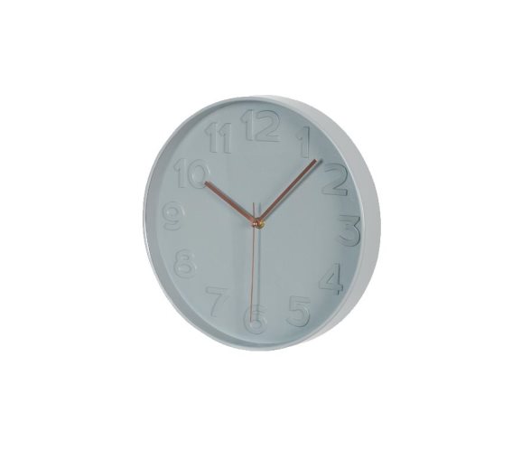 Διακοσμητικό Ρολόι Τοίχου, κατάλληλο για εσωτερική διακόσμηση, 30.5x30.5x5cm Γκρι