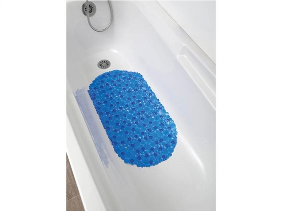 Αντιολισθητικό πατάκι για το Ντους σε μπλε χρώμα, 69x36x2 cm, Bath mat