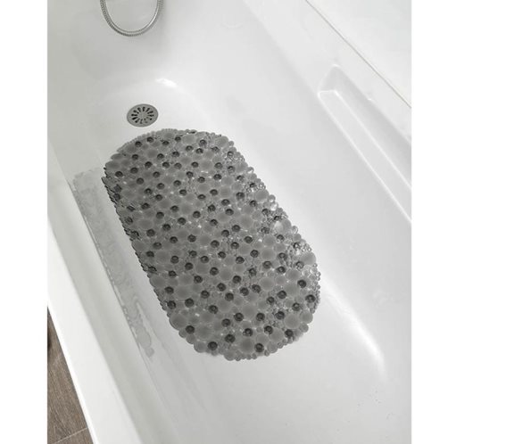 Αντιολισθητικό πατάκι για το Ντους σε γκρι χρώμα, 69x36x2 cm, Bath mat Pearl gray