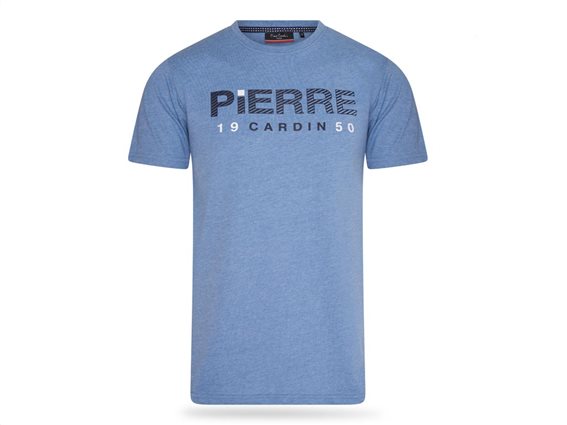 Pierre Cardin Ανδρικό Μπλουζάκι T-shirt με τύπωμα και κοντό μανίκι, σε Μπλε Raf χρώμα Large