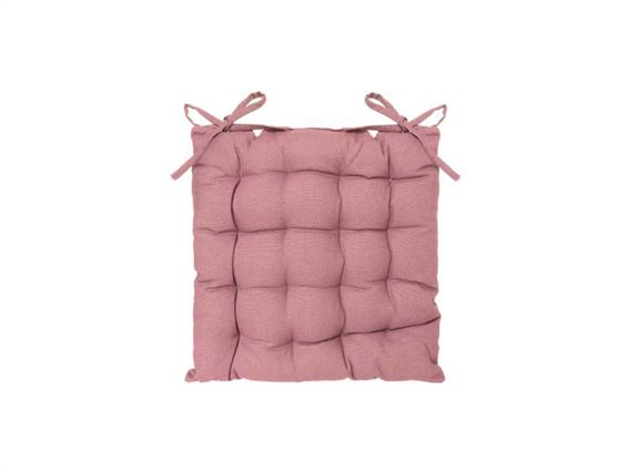 Τετράγωνο Μαξιλάρι Καρέκλας Σκαμπό σε ροζ χρώμα, 38x38 cm, Chair Cushion