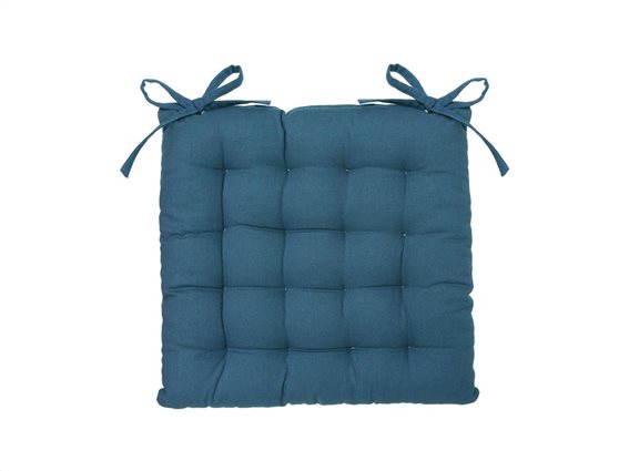Τετράγωνο Μαξιλάρι Καρέκλας Σκαμπό σε μπλε χρώμα, 38x38 cm, Chair Cushion