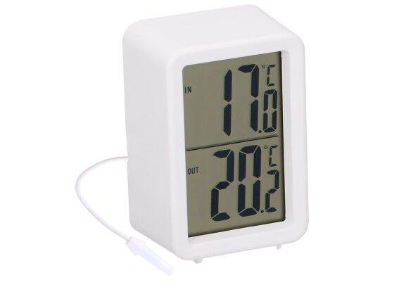 Grundig Θερμόμετρο Εσωτερικού και Εξωτερικού χώρου σε λευκό χρώμα, 7x5x10 cm, Thermometer