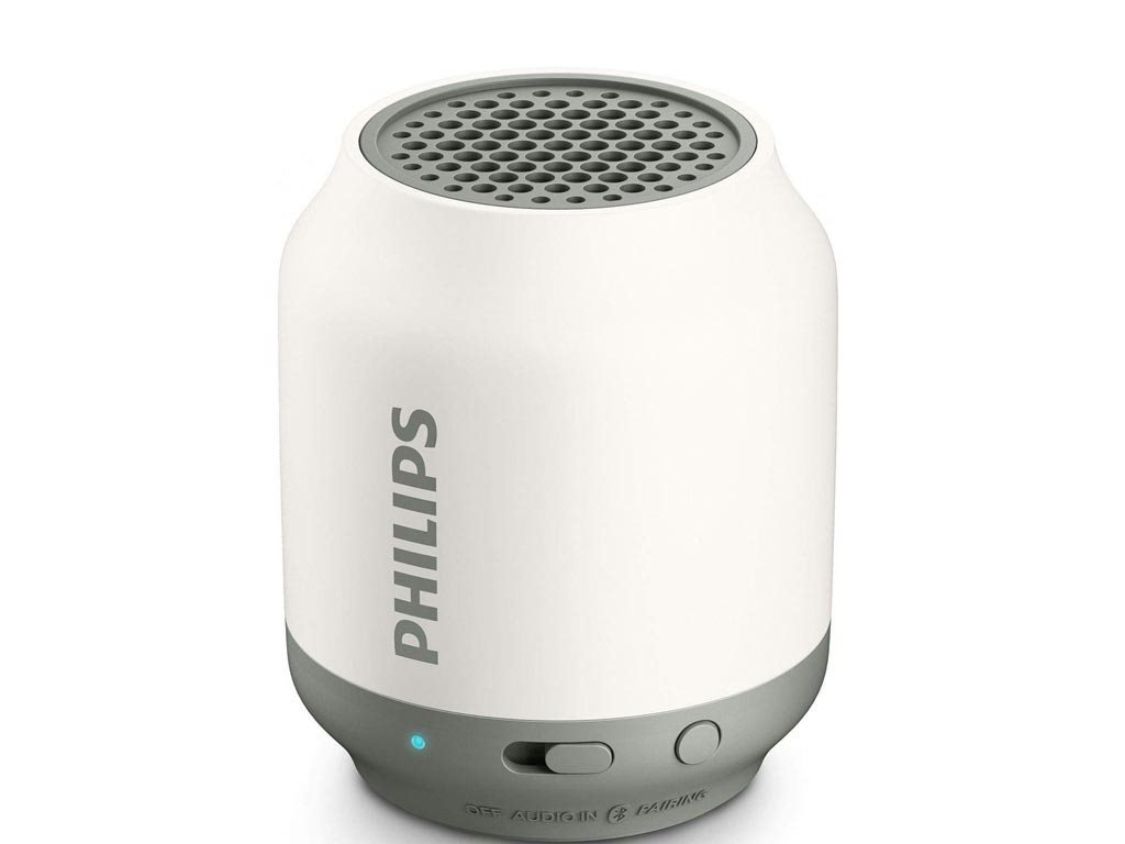 Philips Φορητό Ηχείο Bluetooth με Επαναφορτιζόμενη Μπαταρία 6 Ωρών και Υποδοχή AUX BT51 Λευκό