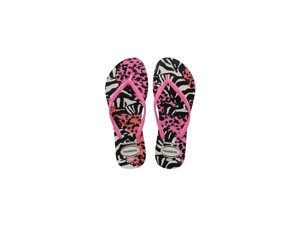 Havaianas Γυναικείες Σαγιονάρες, Flip Flops, σε multi animal ροζ χρώμα, Slim Animals 43/44