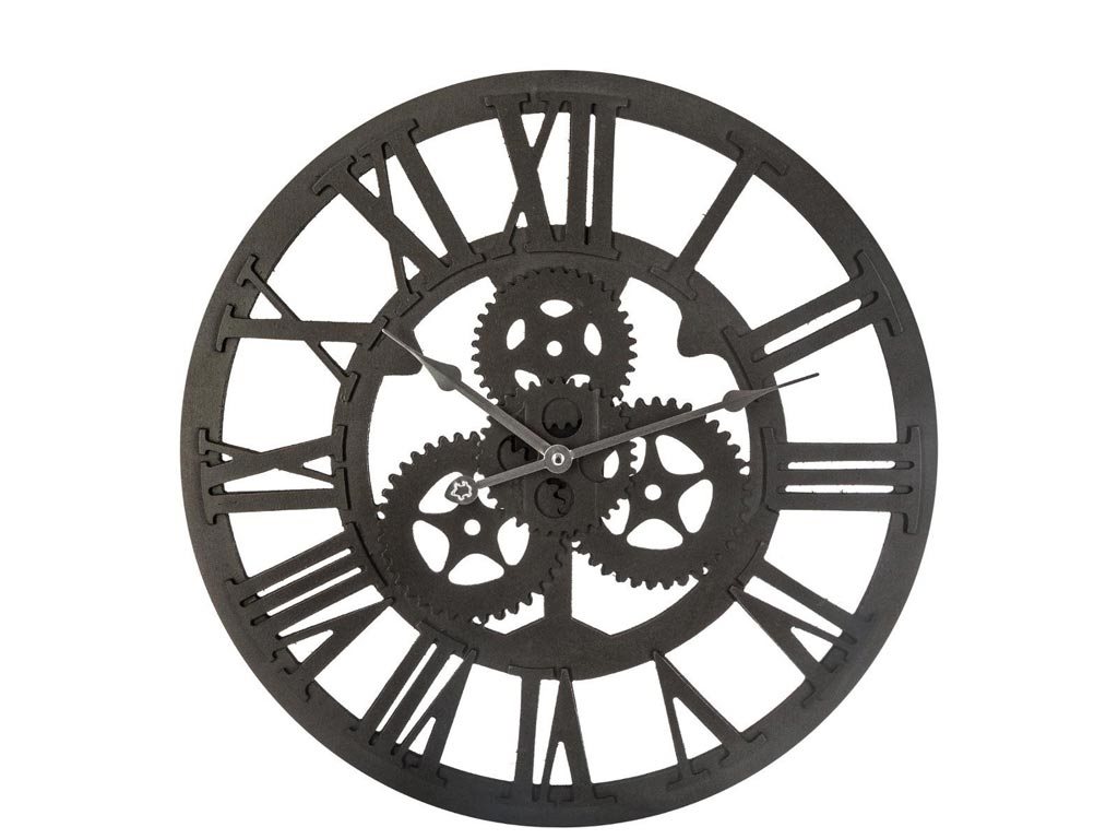 Αναλογικό Ξύλινο Ρολόι Τοίχου 45x45 cm, Secret de Gourmet