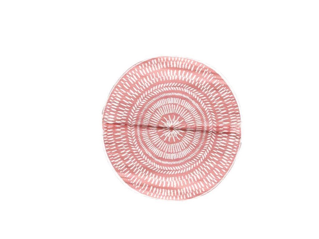 Στρογγυλό Χαλί Σαλονιού με διάμετρο 150cm από σε κόκκινες αποχρώσεις, σε 2 σχέδια Κεραμιδί