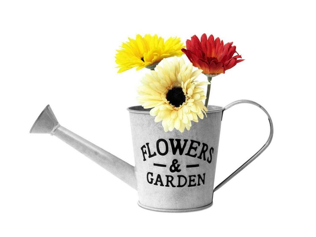 Μεταλλική Γλάστρα ποτιστήρι με ετικέτα Flower 37x14.5x15 cm, Flower Bucket