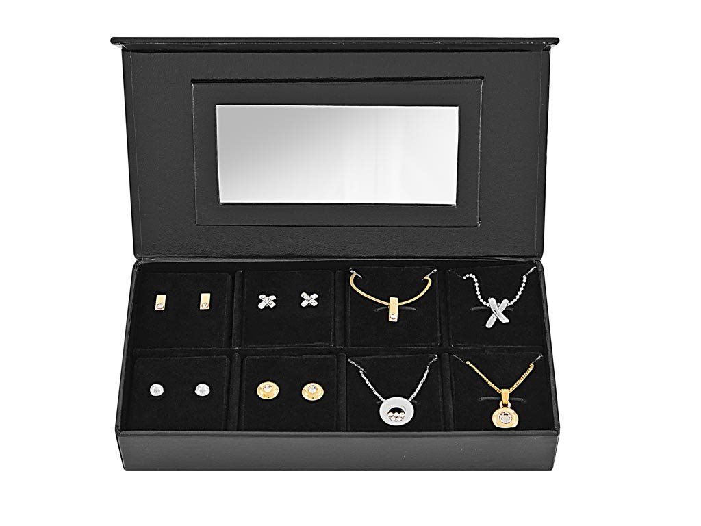 Pierre Cardin Σετ Κοσμημάτων με 4 Κολιέ και 4 Ζευγάρια Σκουλαρίκια, σε συσκευασία δώρου, PXX0051T