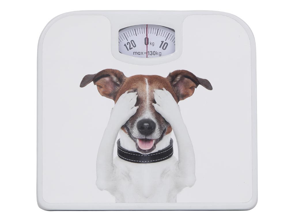 Ζυγαριά Μπάνιου μεγίστου βάρους 130kg με σχέδιο σκύλος, Bathroom scale
