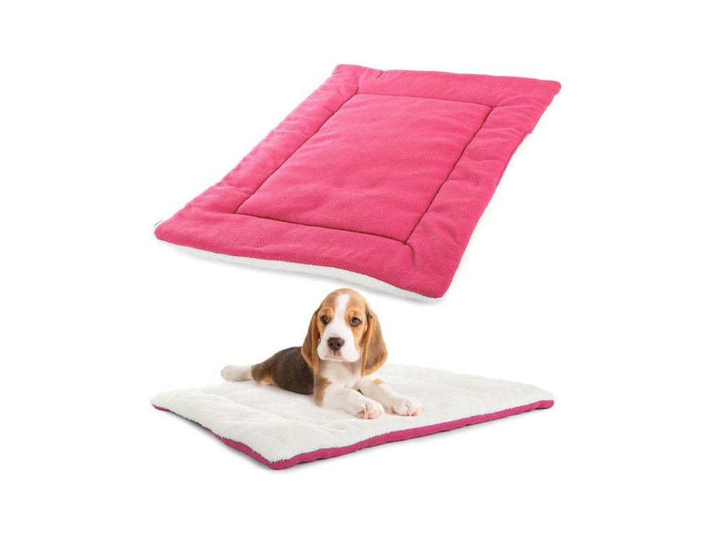 Μαλακό Αναπαυτικό Κρεβάτι Μαξιλάρι για Σκύλους Γάτες και άλλα Κατοικίδια σε Ροζ χρώμα, 54x44x2.5 cm