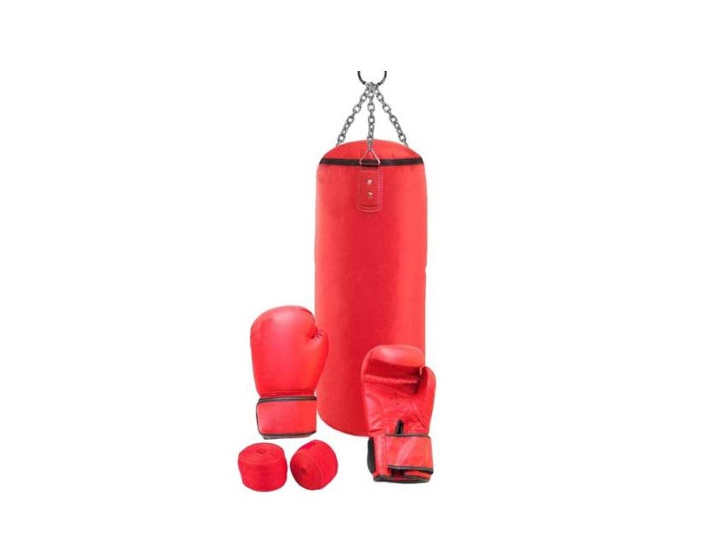 Παιδικό Σετ Πυγμαχίας με Σάκο και Γάντια σε κόκκινο χρώμα, Boxing Set
