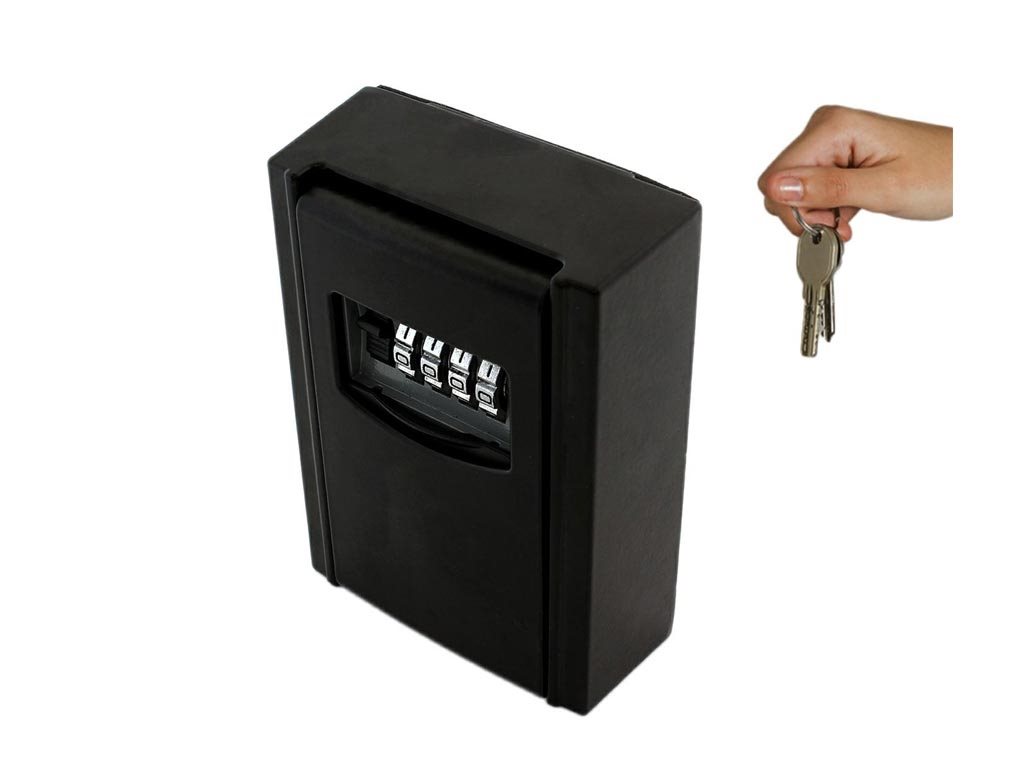 Χρηματοκιβώτιο για Κλειδιά από Ατσάλι με Κωδικό Ασφαλείας, 9x6x2.8 cm