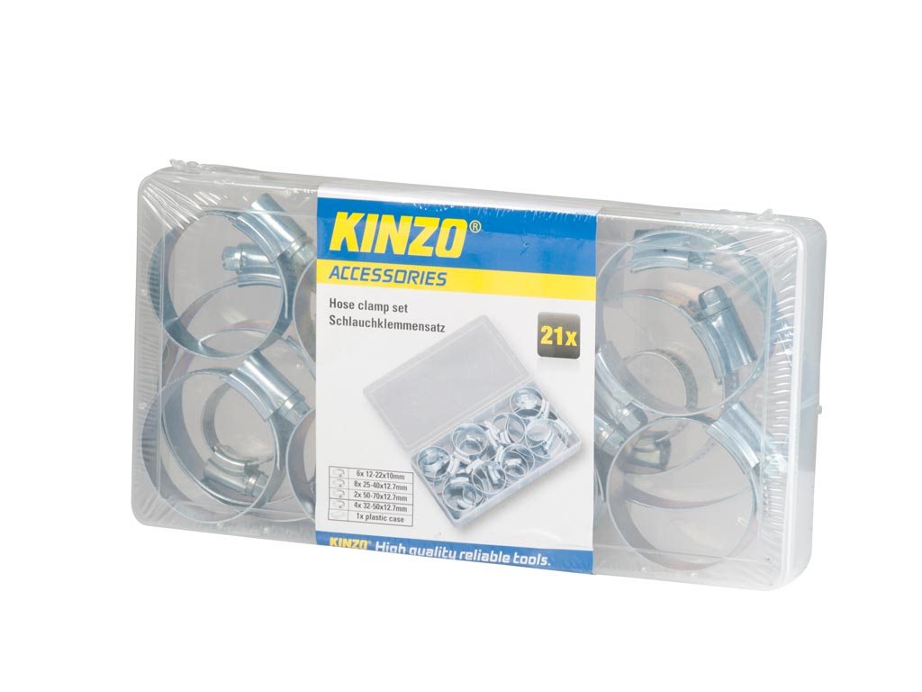 Kinzo Σετ Σφιγκτήρες Για Λάστιχο Ποτίσματος 21 τεμάχια, 10.7x20.5x3 cm