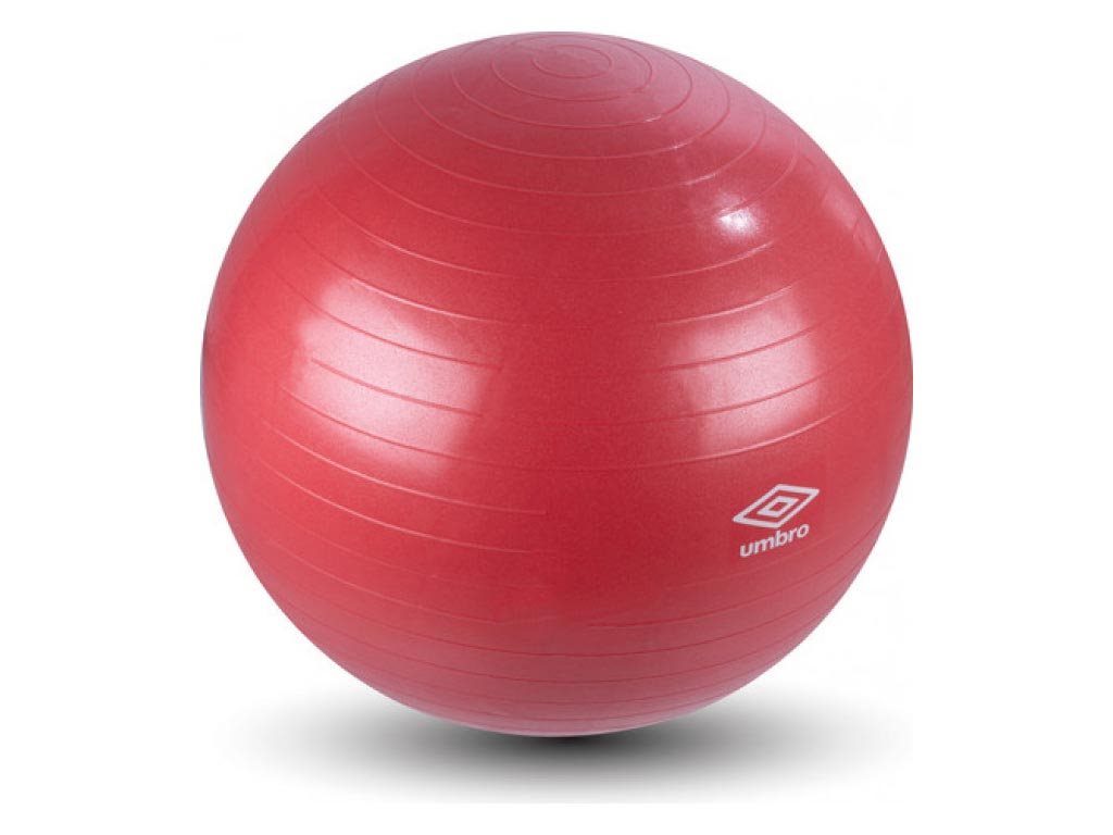 Umbro Φουσκωτή Μπάλα Γυμναστικής για Yoga και Pilates με διάμετρο 75 cm, σε Κόκκινο χρώμα