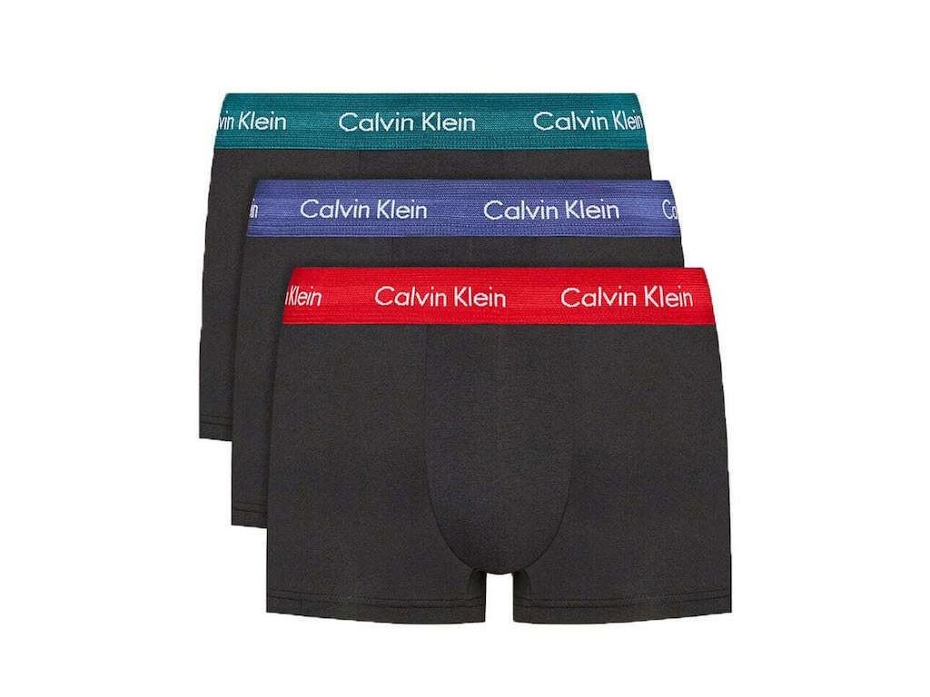Calvin Klein Σετ Ανδρικά Μποξεράκια 3 τεμαχίων, Navy Blue Μονόχρωμα 3-Pack,  0000U2664G-WHJ Small