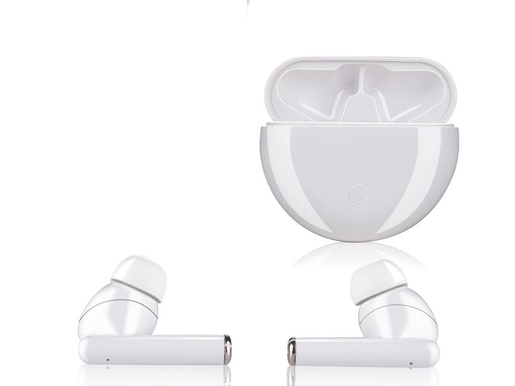 Grundig Ασύρματα Επαναφορτιζόμενα Ακουστικά με σύνδεση Bluetooth 5.0 και θήκη σε λευκό χρώμα, 19151