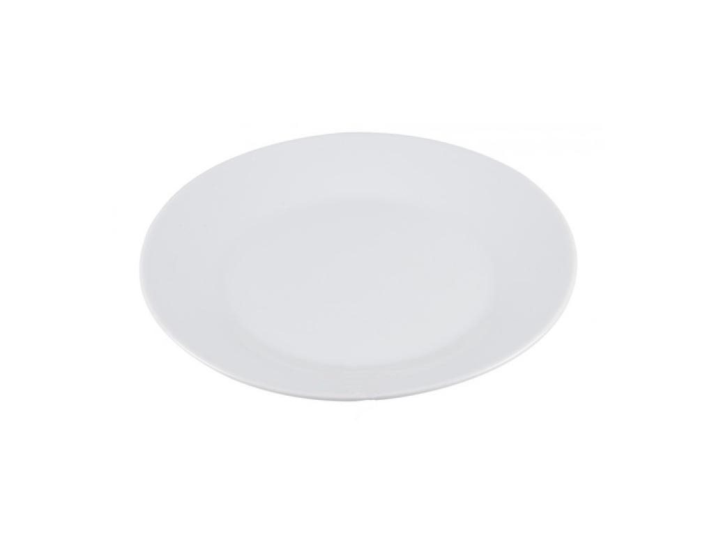 Πιάτο από Πορσελάνη διαμέτρου 18 cm σε λευκό χρώμα