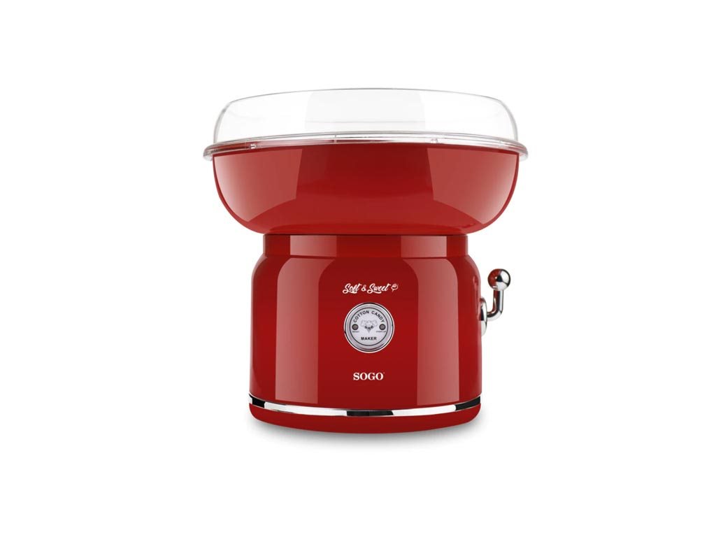 Συσκευή για Μαλλί της Γριάς 500W σε Κόκκκινο Χρώμα, Candy Maker, 27.5x27.5x24 cm