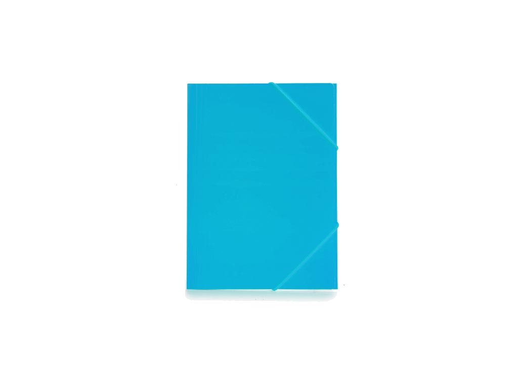 Φάκελος αρχειοθέτησης εγγράφων Α4, με λάστιχο σε 4 χρώματα, 31.5x23.5x0.2 cm Μπλε Γαλάζιο