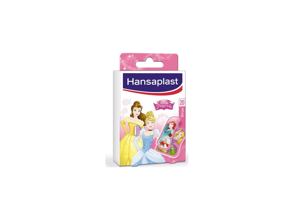 Hansaplast Σετ Παιδικά Αυτοκόλλητα Επιθέματα 20 τεμαχίων με σχέδιο Disney Princess, 10.5x8x2 cm