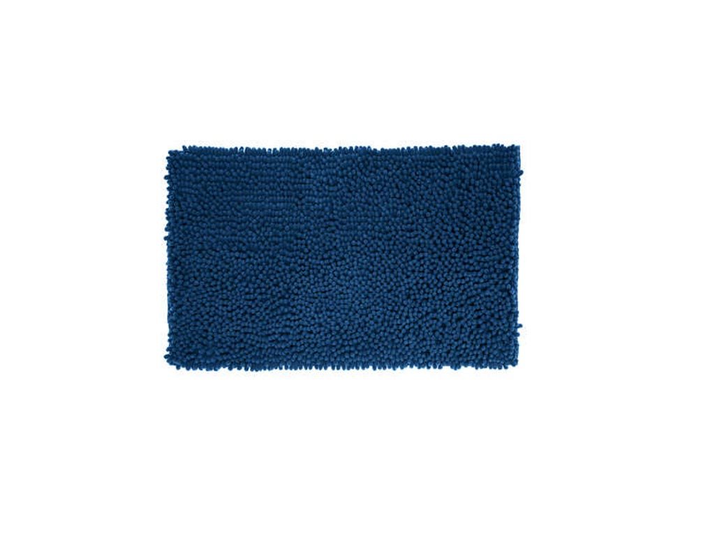 Απορροφητικό Πατάκι Μπάνιου σε Μπλε χρώμα από Πολυεστέρα, 80x50x3 cm