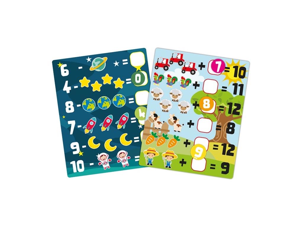 Εκπαιδευτικό Παιχνίδι Πράξεων για την Εκμάθηση αριθμών με 5 Κάρτες, 26x27x4 cm, 5ετων+