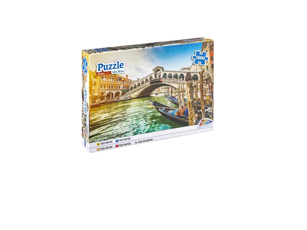 Παζλ 1000 τεμαχίων με απεικόνιση της Βενετίας, 50x70x0.5 cm