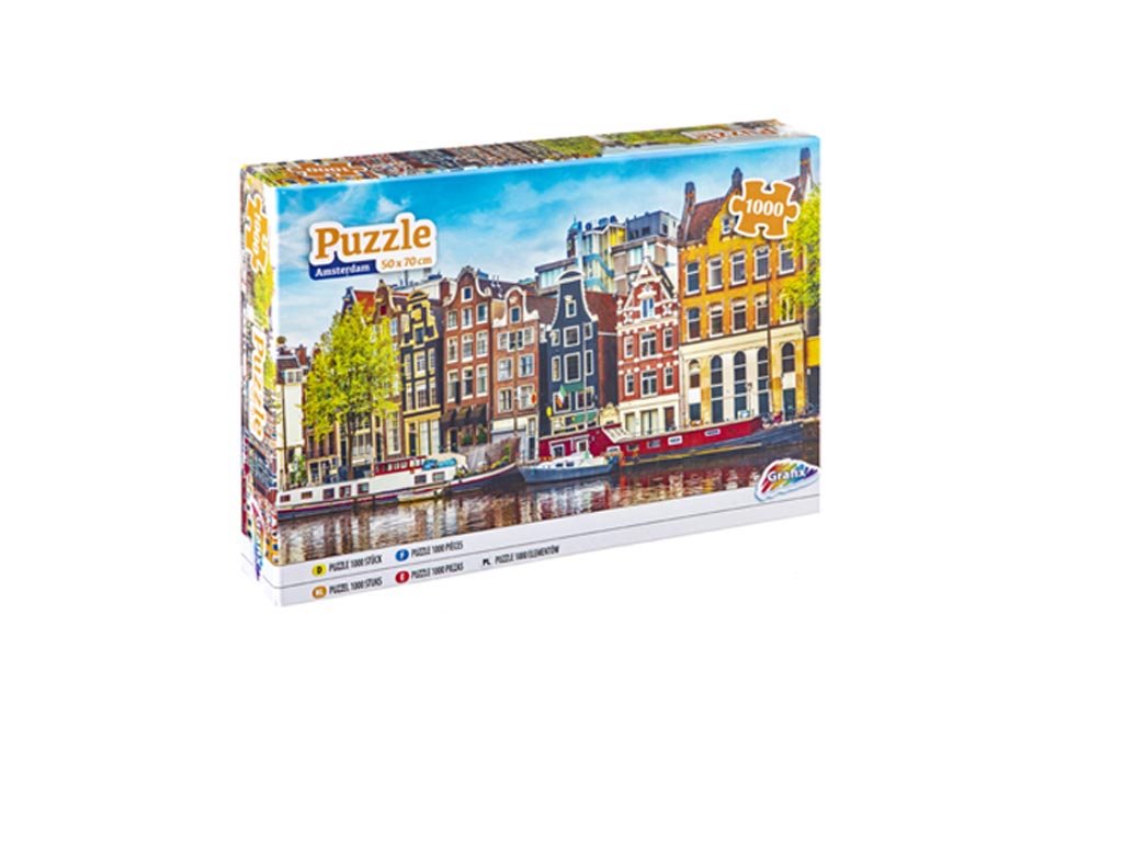 Παζλ 1000 τεμαχίων με απεικόνιση του Άμστερνταμ, 50x70x0.5 cm