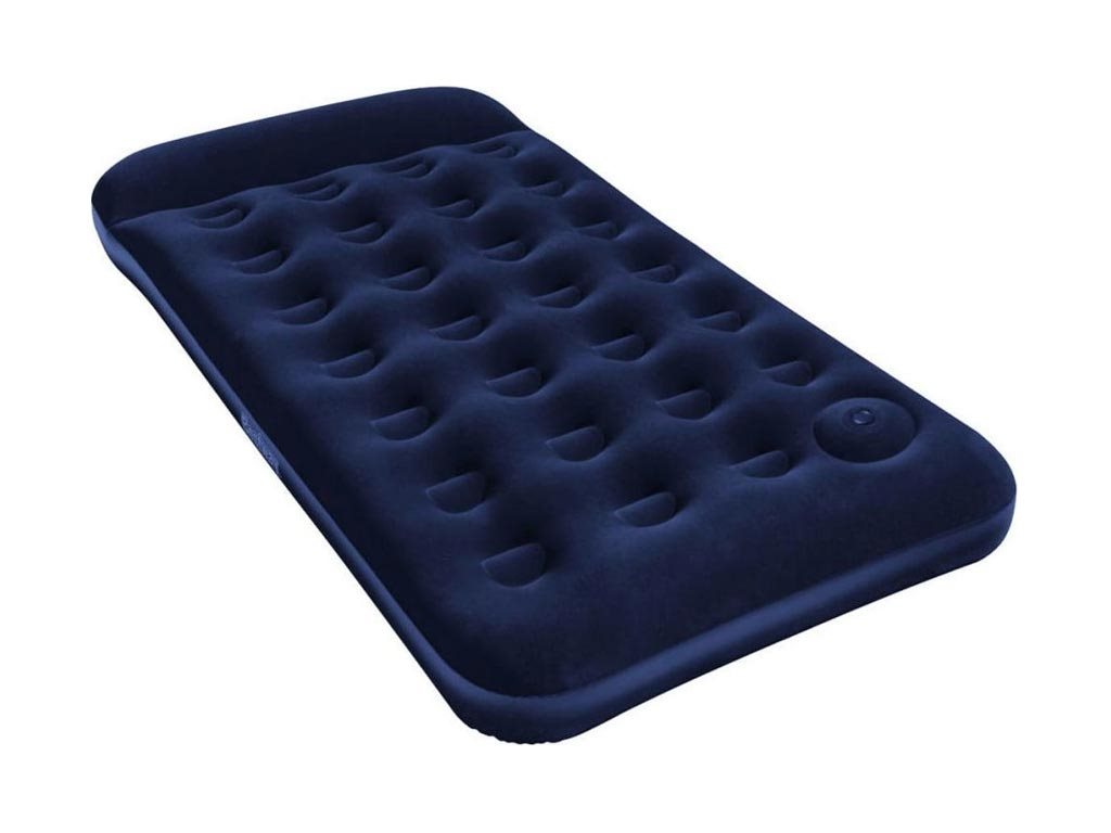 Bestway Φουσκωτό Μονό Στρώμα ύπνου με βελούδινη επένδυση σε μπλε χρώμα, 188x99x28 cm, 90753