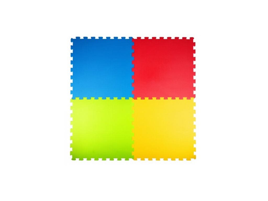 Let's Play Παιδικό πάτωμα Παζλ 4 τεμαχίων από Αφρώδες Υλικό 106x106x1 cm, 47444