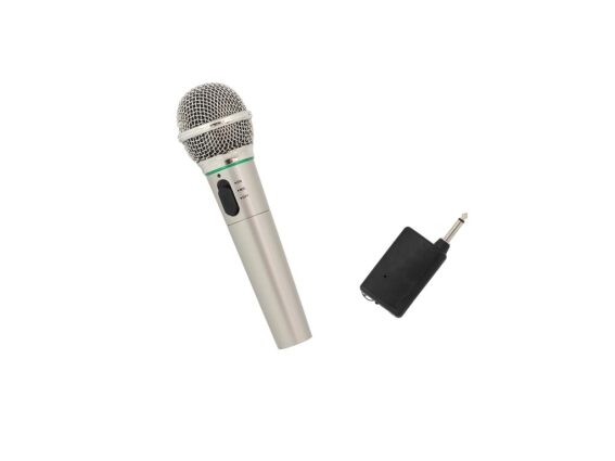 Ενσύρματο, Ασύρματο Δυναμικό Μικρόφωνο Karaoke σε Ασημί χρώμα, Wireless microphone