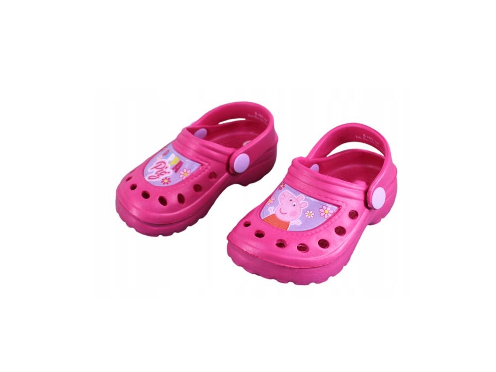 Παιδικά Παπούτσια Σαμπό Θαλάσσης με την Peppa Pig, σε Φούξια χρώμα 22-23