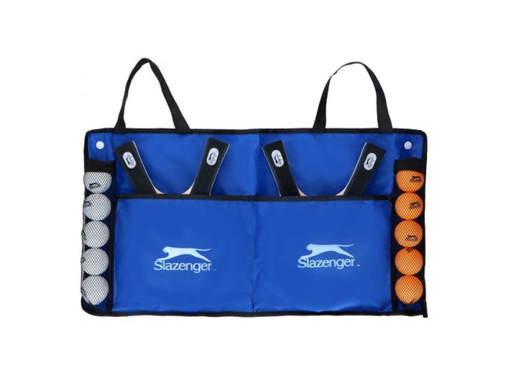 Slazenger Σετ 15 τεμαχίων Ping Pong με Τσάντα Αποθήκευσης 35x30x8 cm, 47383
