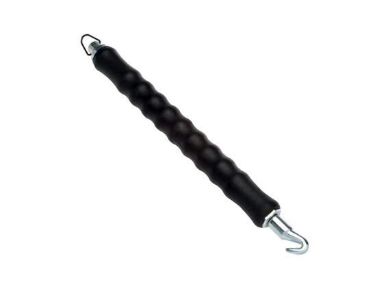 Ανοξείδωτο στριφτάρι σύρματος με γάντζο σε μαύρο χρώμα, Μήκους 30 cm