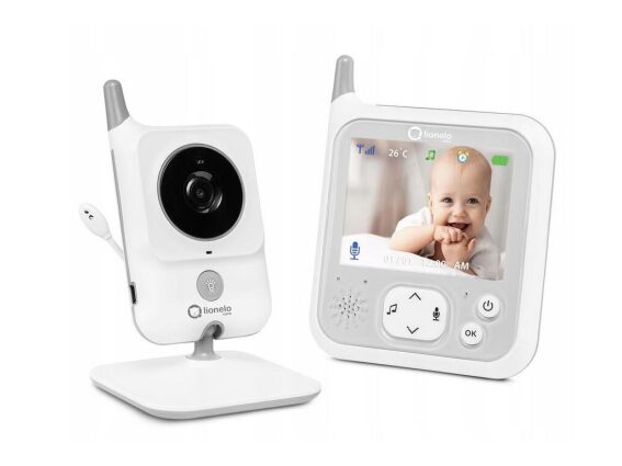 Lionelo ενδοεπικοινωνία μωρού με κάμερα και ήχο, σε λευκό χρώμα, 58081