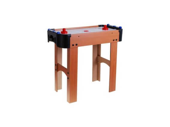 Ξύλινο επιδαπέδιο τραπέζι χόκει αέρος, σε καφέ χρώμα, 65x30.5x60.5 cm, Air hockey