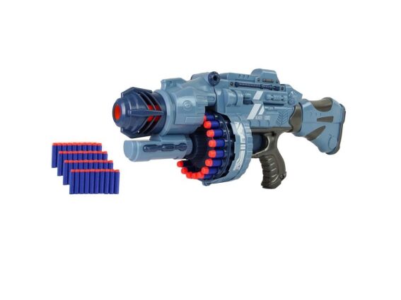 Παιδικό Παιχνίδι Περιστρεφόμενο Όπλο Εκτοξευτής με 40 Σφαίρες Αφρού, 56x25x14 cm