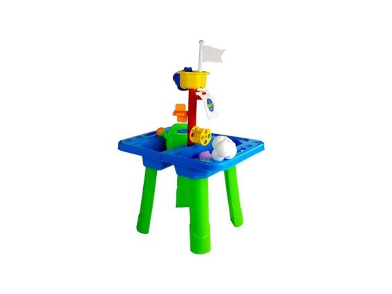 Σετ παιδικό τραπέζι 2 σε 1 για άμμο και νερό με αξεσουάρ, πολύχρωμο, 69x46.3x39 cm