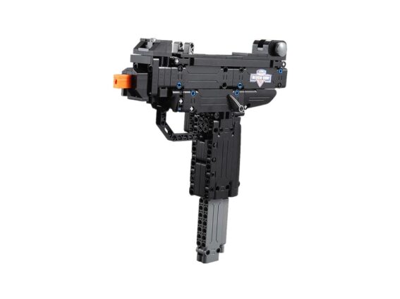 Παιδικό Όπλο απο τουβλάκια 359 τεμαχίων με 6 σφαίρες, σε μαύρο χρώμα, 25x23.5x5 cm