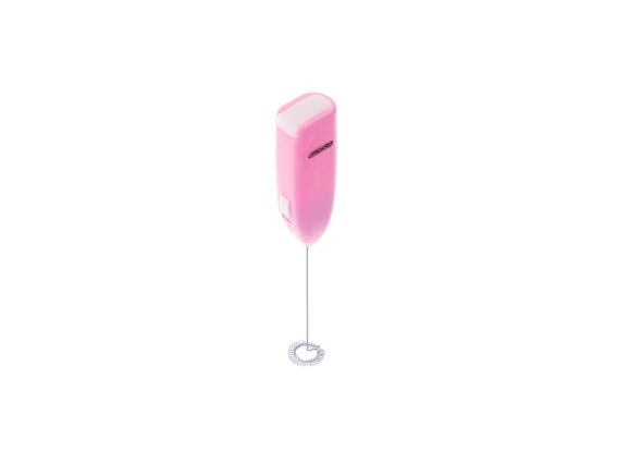 Mesko Ηλεκτρικό Μιξεράκι, χτυπητήρι χειρός για αφρόγαλα σε ροζ χρώμα, 3.7x2.5x20 cm, MS 4493p