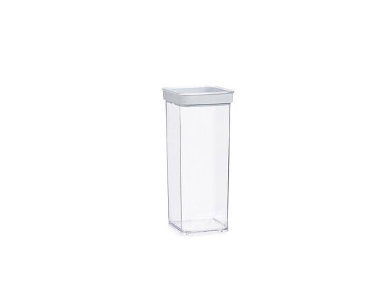 Βάζο γενικής χρήσης με αεροστεγές καπάκι 1500ml, πλαστικό, διάφανο, 10.5x10.5x24 cm