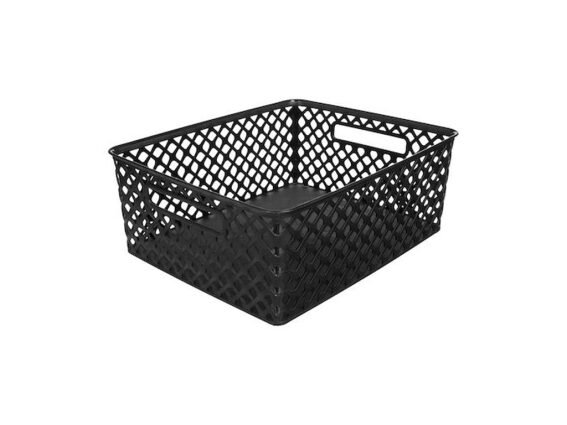 Πλαστικό Κουτί Αποθήκευσης γενικής χρήσης, χωρητικότητα 1ltr, μαύρο, 35.5x29x13.5 cm