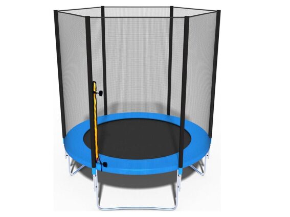 Τραμπολίνο Διαμέτρου 183 cm με Δίχτυ Ασφαλείας Ύψους 160 cm για Εξωτερικό Χώρο, Garden trampoline