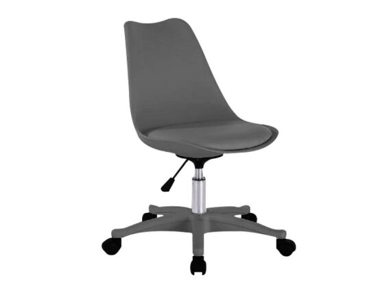 Περιστρεφόμενη Καρέκλα Γραφείου σε Ανθρακί χρώμα με ροδάκια, 58.5x46.5x92 cm, Kiruna office chair