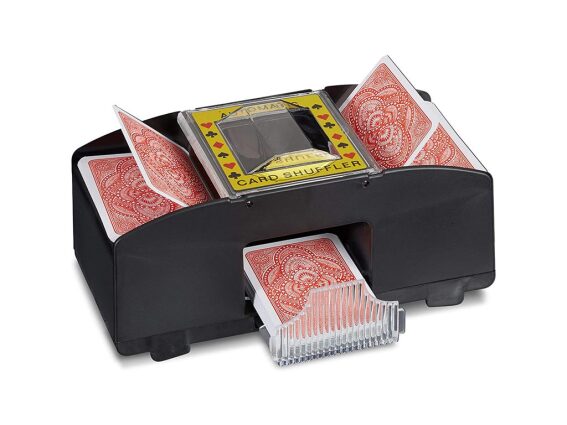 Σετ πόκερ με ηλεκτρονικό ανακατευτήρα για 2 τράπουλες, με μπαταρίες, 20.3x10x10.4 cm