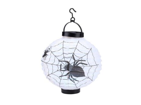 Arti Casa Αποκριάτικο διακοσμητικό φαναράκι Halloween, 20x20x23 cm Αράχνες