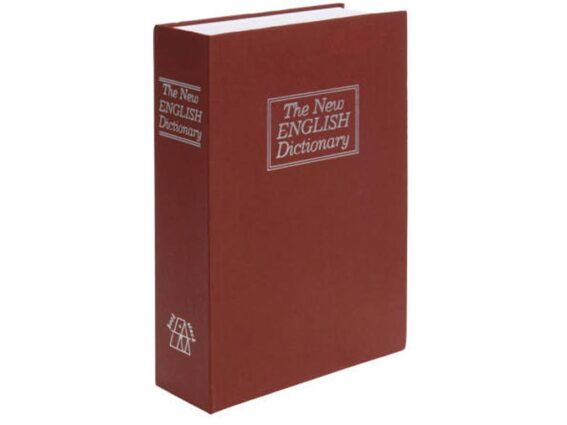 Hoppline Μεταλλικό Λεξικό Βιβλίο Χρηματοκιβώτιο Ασφαλείας με Κλειδαριά 24x15.5x5 cm, HOP1000291-2