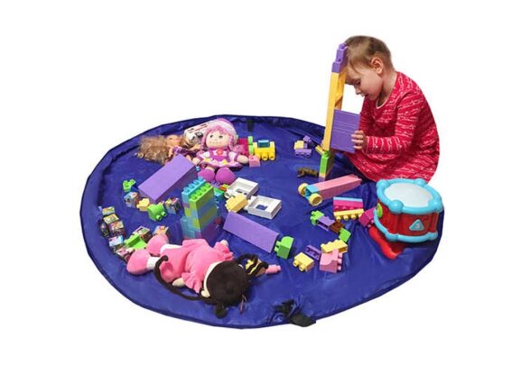Kruzzel Αναδιπλούμενο χαλί παιχνιδιών, με τσάντα αποθήκευσης και διάμετρο 150 cm, Play mat