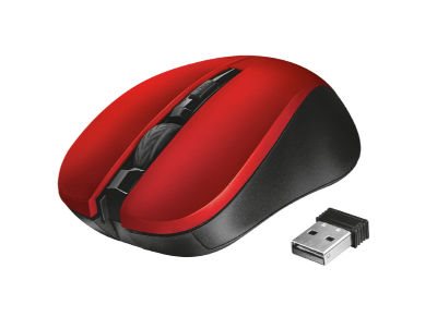 MOUSE WRLS SILENT TRUST MYDO RED 21871